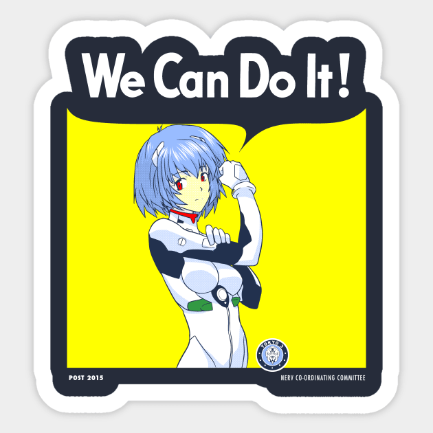 We can do it Gendo! Sticker by CoinboxTees